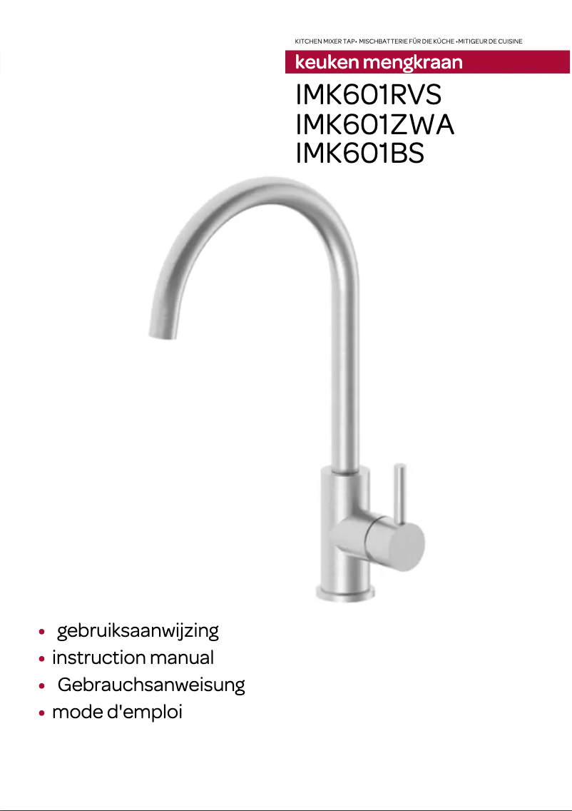 Image de la première page du manuel de l'appareil IMK601BS