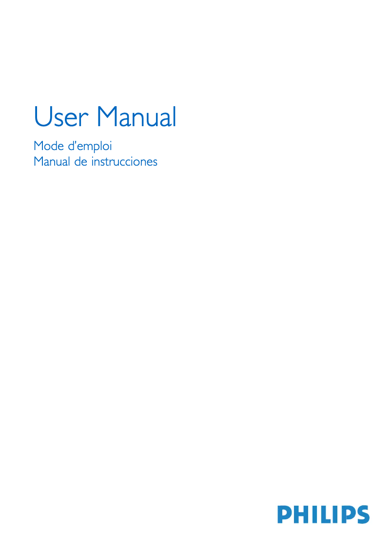 Image de la première page du manuel de l'appareil 32PF9630A