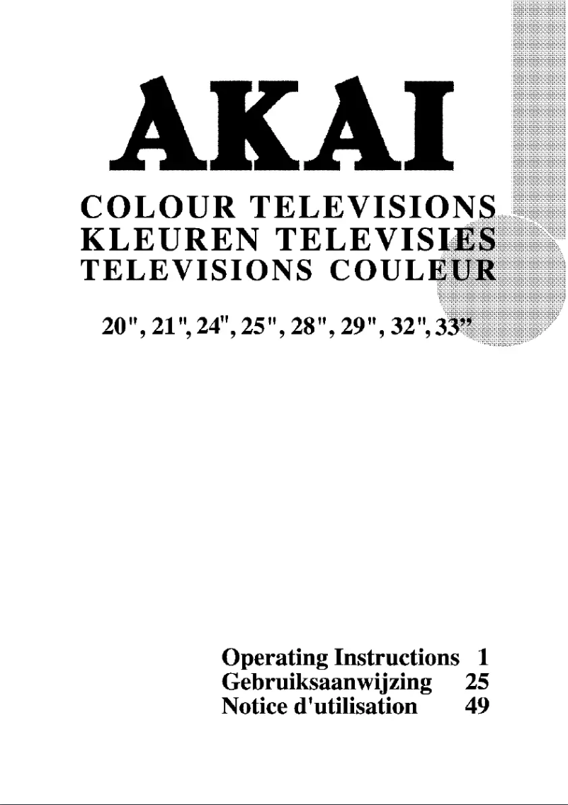 Page 1 de la notice Manuel utilisateur AKAI CTB216NTF