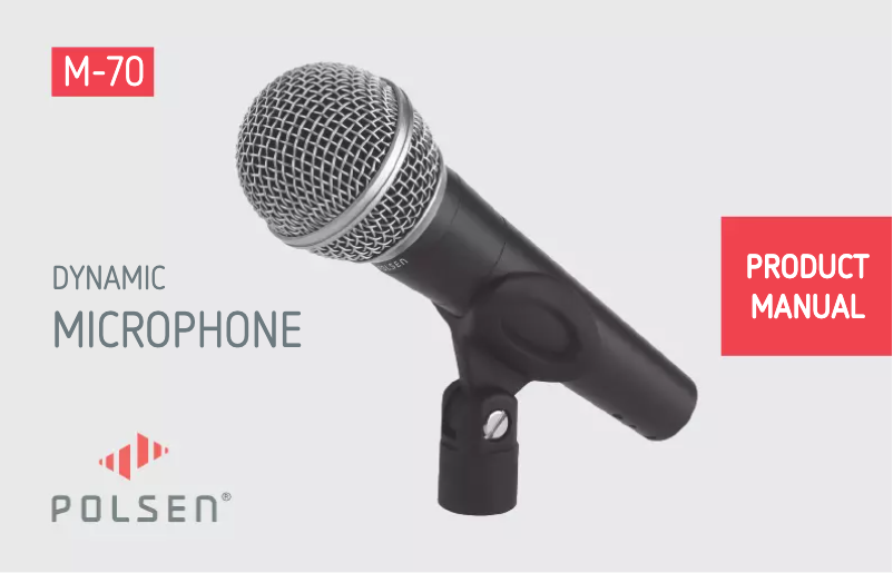 Page 1 de la notice Manuel utilisateur Polsen M-70