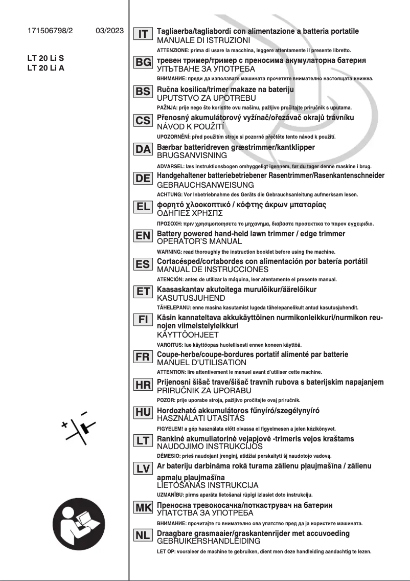Page 1 de la notice Manuel utilisateur Stiga GT 100e Kit