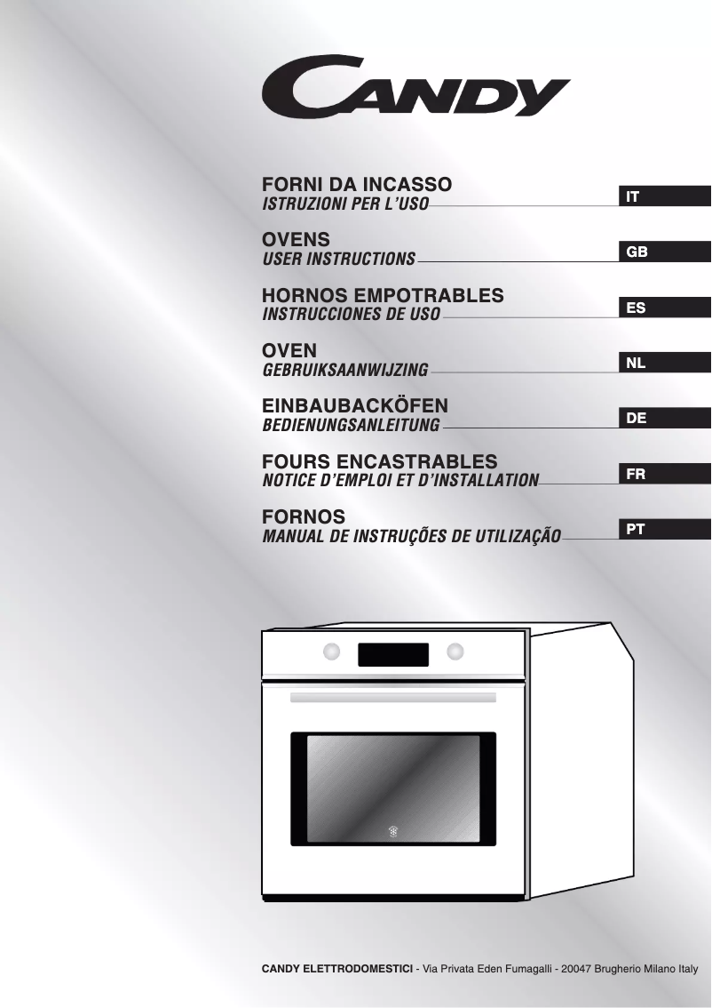 Page n°1 - Manuel utilisateur Candy Fl 856 x