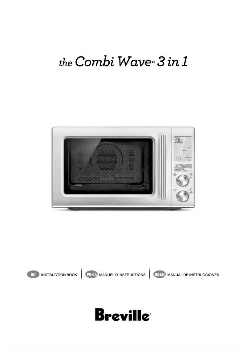 Page 1 de la notice Manuel utilisateur Breville The Combi Wave 3 in 1 BMO870