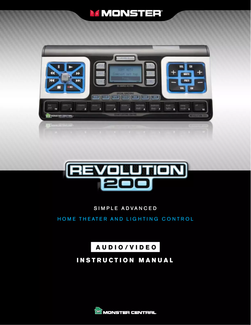 Page n°1 - Manuel utilisateur Monster Revolution 200