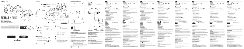 Imagen de la primera página del manual del dispositivo Pebble X Plus