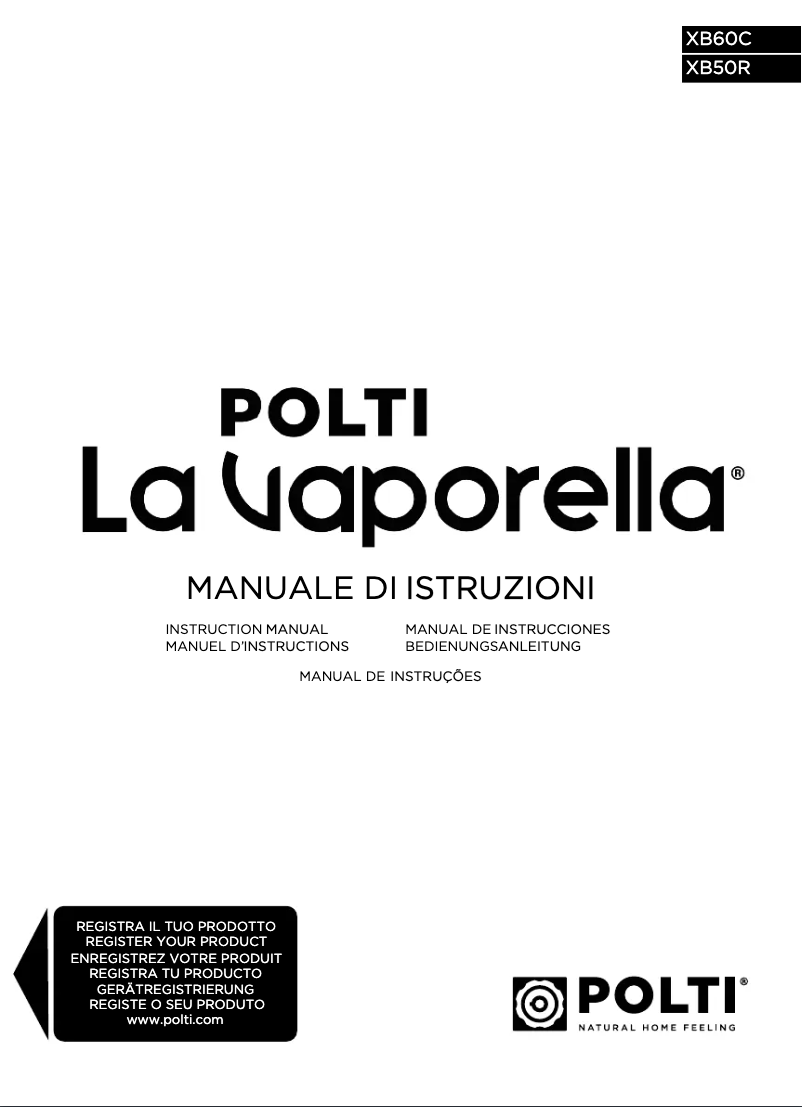 Page n°1 - Manuel utilisateur Polti La Vaporella XB60C