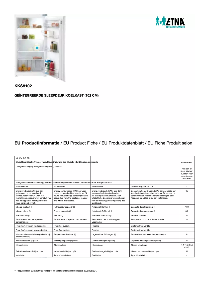 Image de la première page du manuel de l'appareil KKS8102