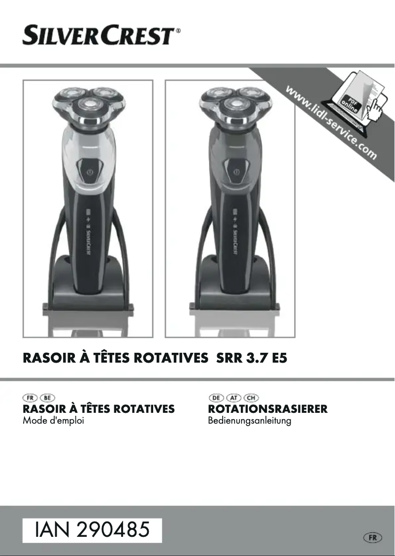 Page n°1 - Manuel utilisateur SilverCrest SRR 3.7 E5