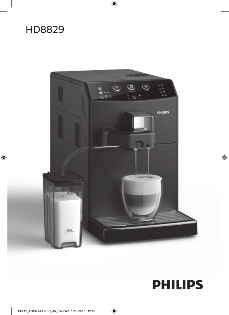 Page 1 of the manual User Manual Philips 3000 series HD8829