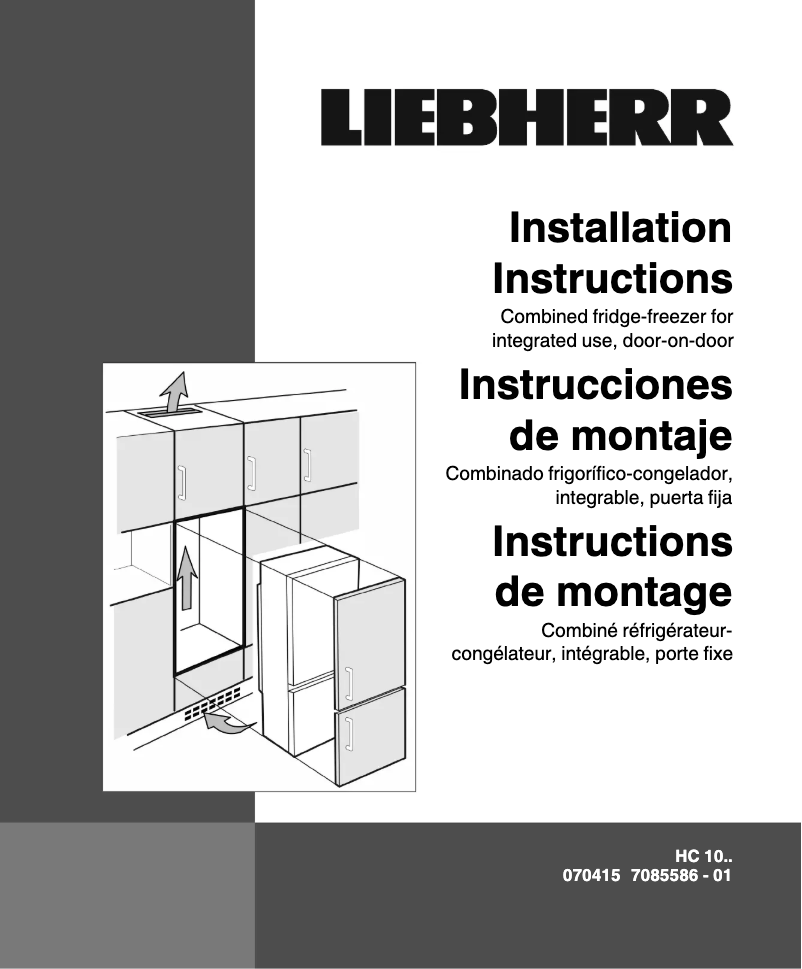 Page n°1 - Guide d'installation Liebherr HC1030