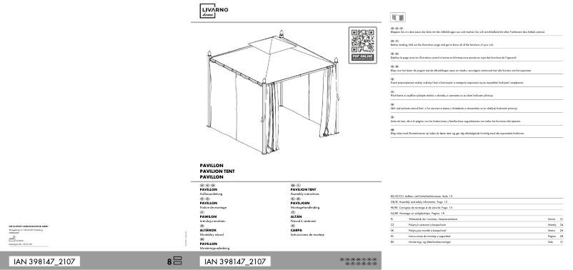 Image de la première page du manuel de l'appareil IAN 398147