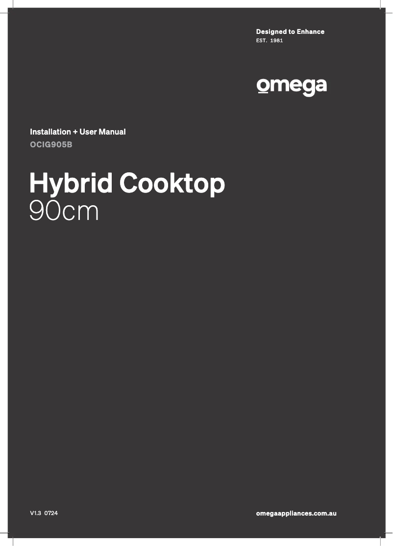 Page 1 de la notice Manuel utilisateur Omega OCIG905B
