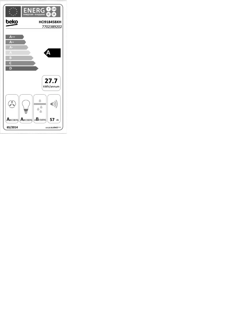 Image de la première page du manuel de l'appareil HCI 91845 BXH