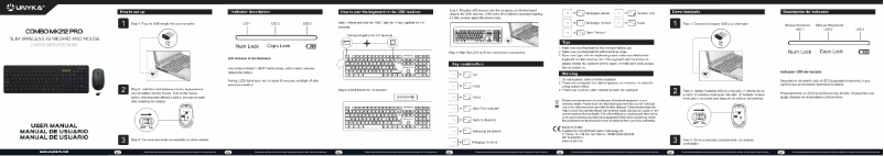 Page n°1 - Manuel utilisateur UNYKAch Combo MK212 Pro