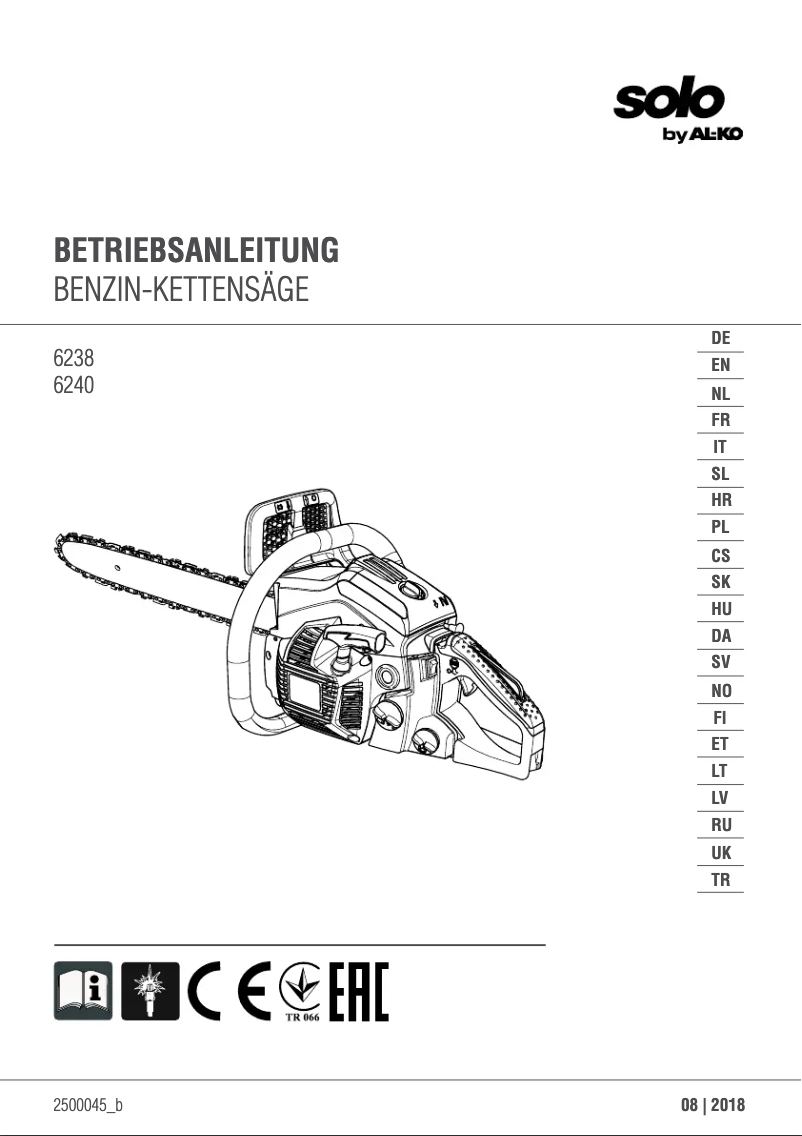 Página 1 del manual Manual de usuario Solo 6240