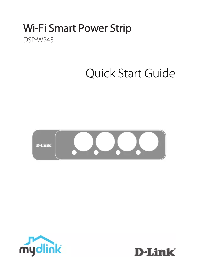 Page n°1 - Mode d'emploi D-Link DSP-W245