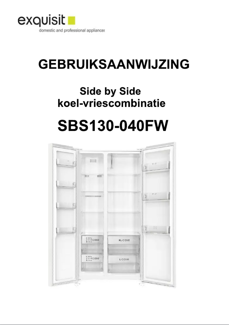Página 1 del manual Manual de usuario Exquisit SBS130-040FW