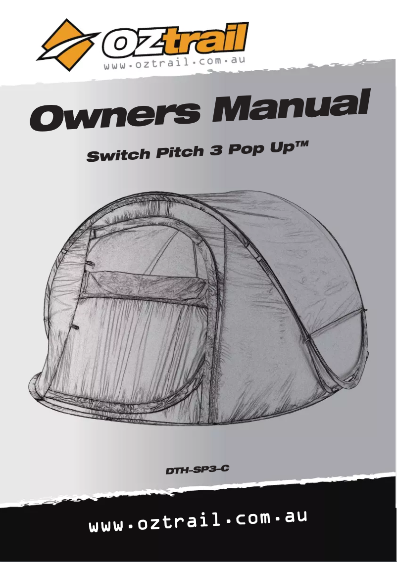 First page image of the manual for Swift Pitch 3 Pop Up