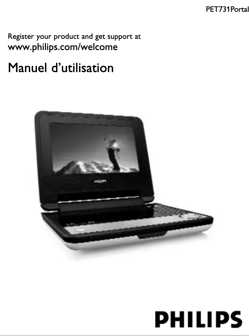 Page 1 of the manual User Manual Philips PET731