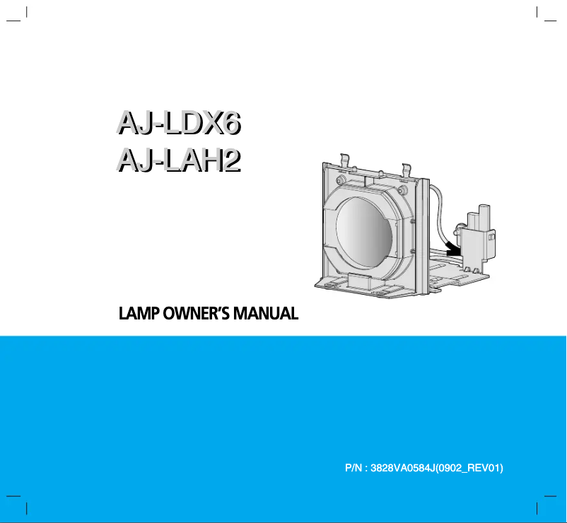 Image de la première page du manuel de l'appareil AJ-LDX6