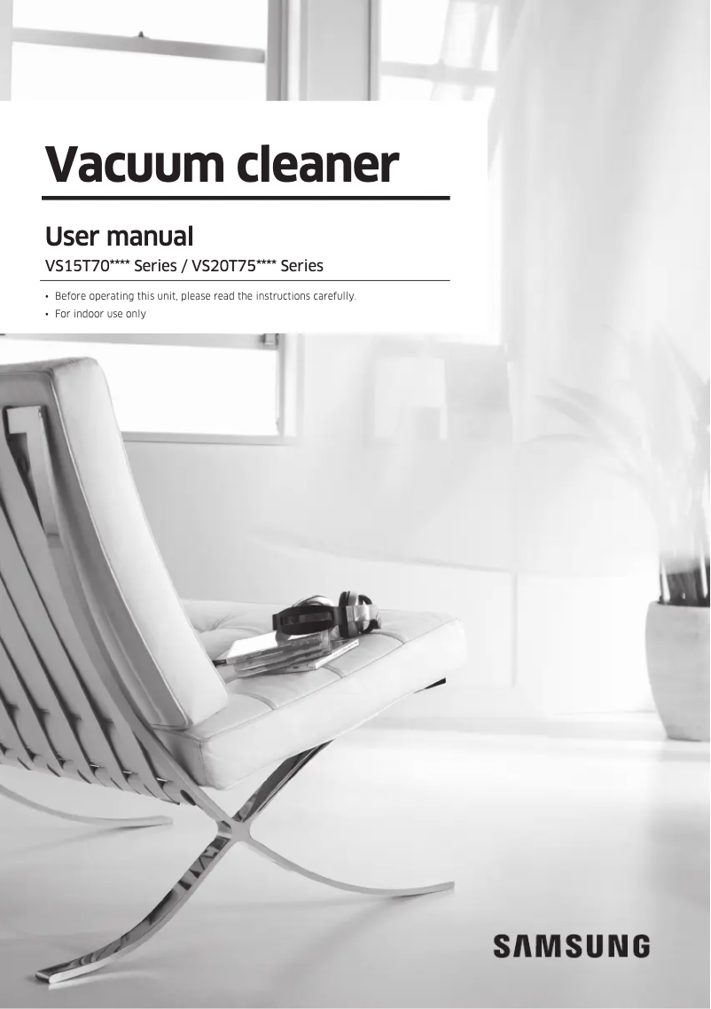 Page n°1 - Manuel utilisateur Samsung VS15T7035R5