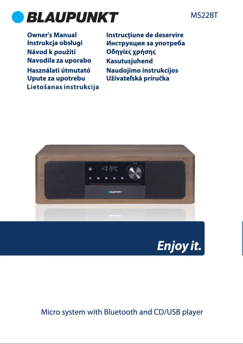 Imagen de la primera página del manual del dispositivo MS22BT