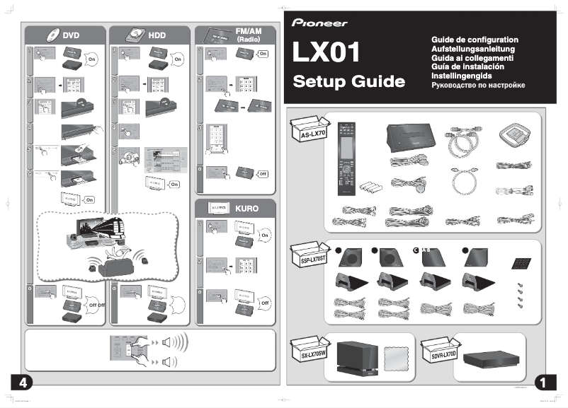 Page 1 de la notice Manuel utilisateur Pioneer LX01