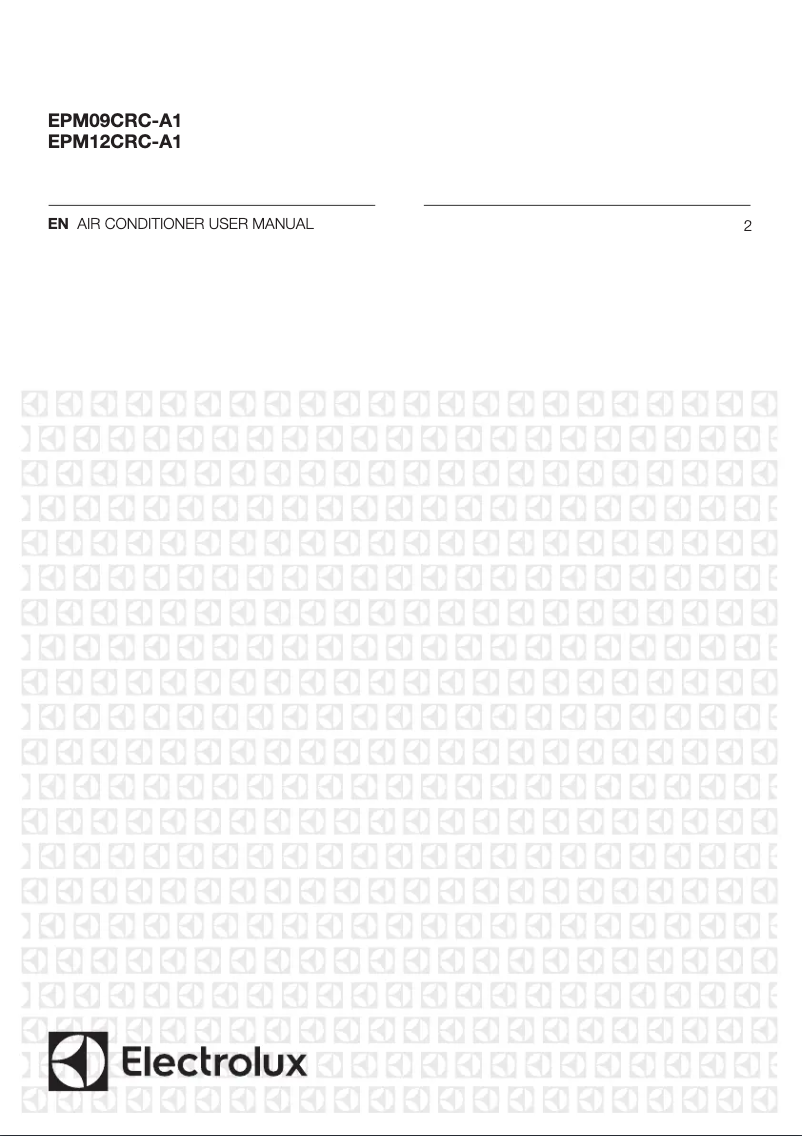 Page n°1 - Manuel utilisateur Electrolux EPM12CRC-A1