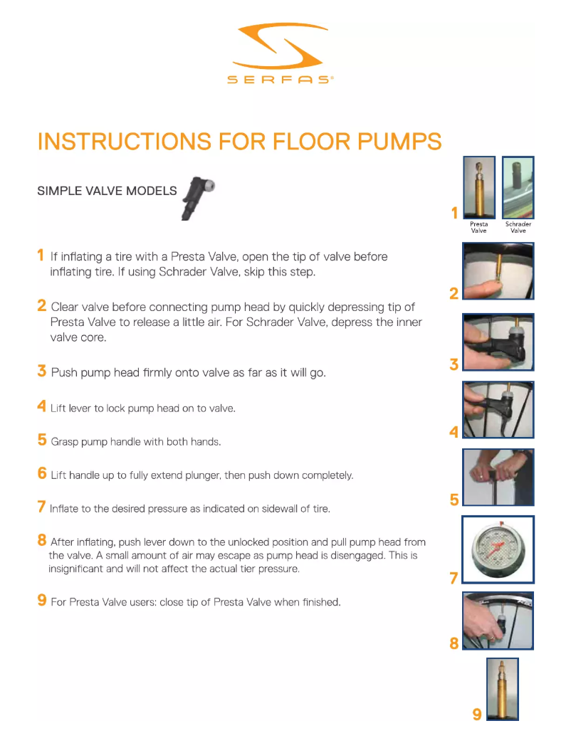 Page 1 de la notice Manuel utilisateur Serfas WFP-200
