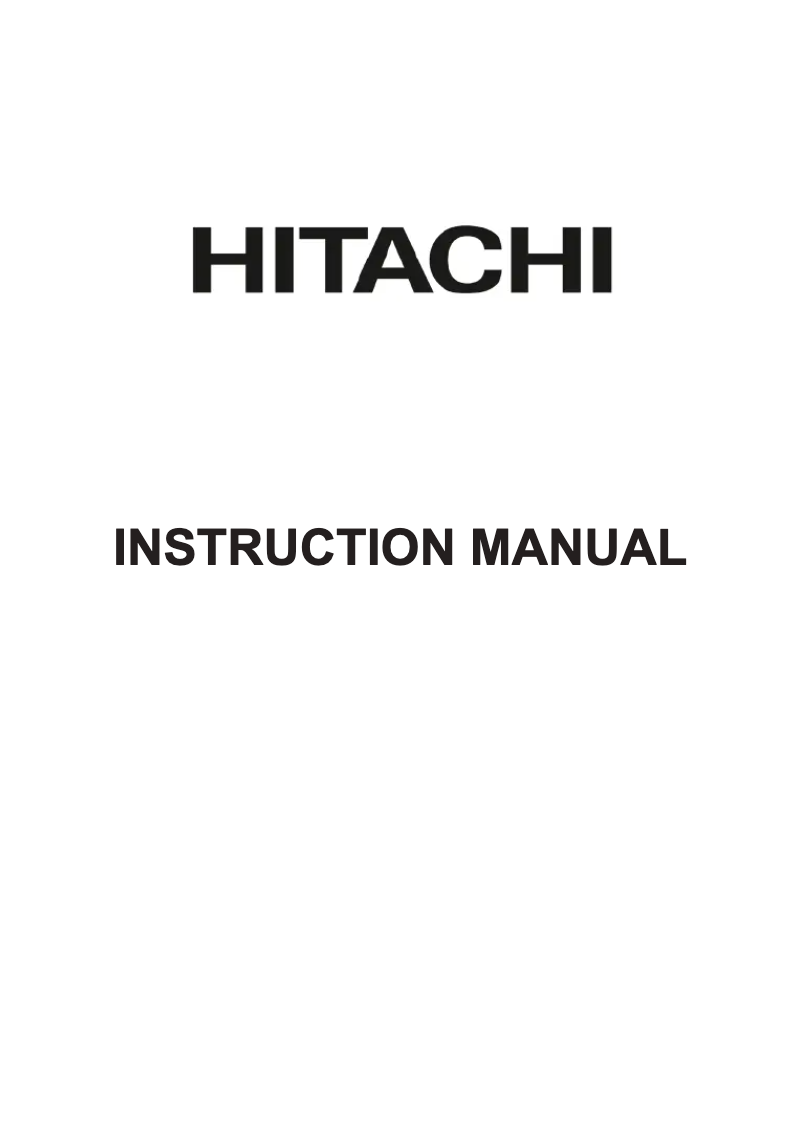 Page 1 de la notice Manuel utilisateur Hitachi 65HAK5350