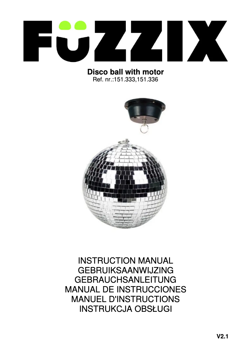 Page n°1 - Manuel utilisateur BeamZ MB20M