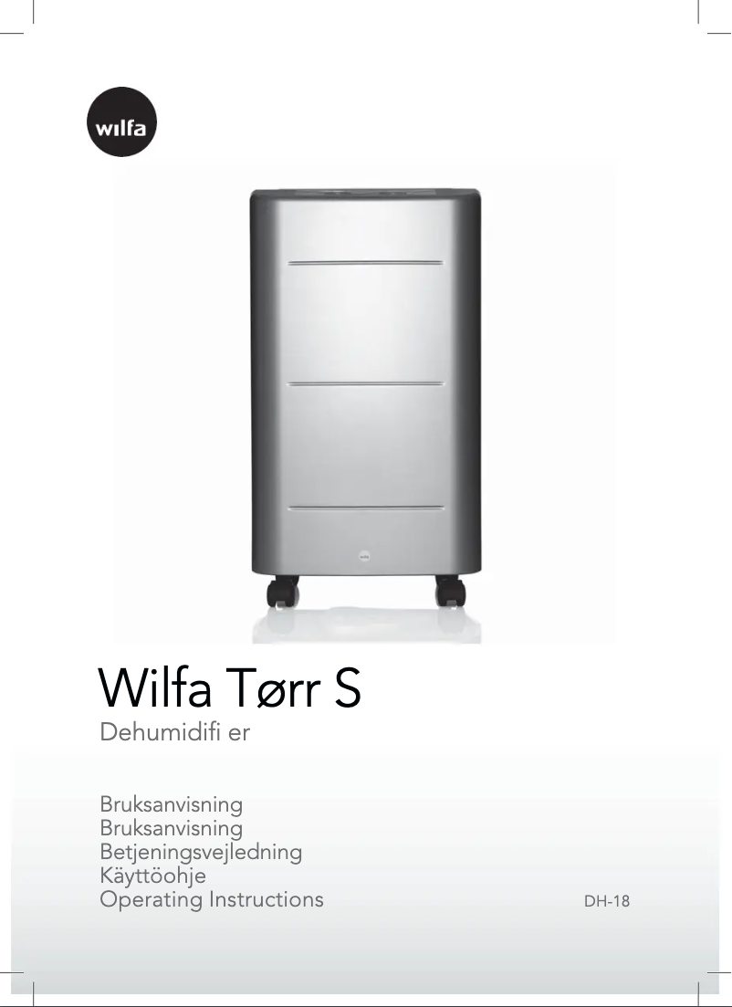 Page n°1 - Manuel utilisateur Wilfa Tørr S DH-18