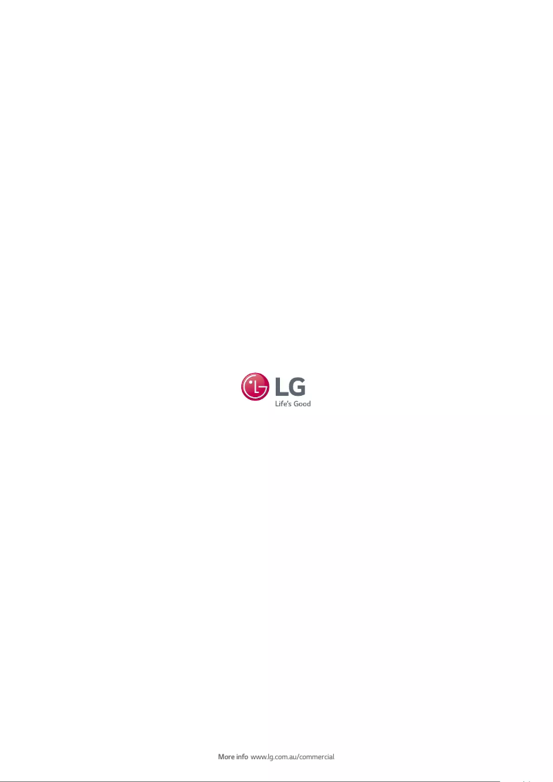 Página 1 del manual Ficha técnica LG 55XS2B