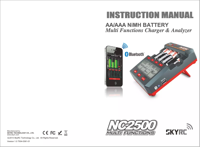 Image de la première page du manuel de l'appareil SK-100059-01