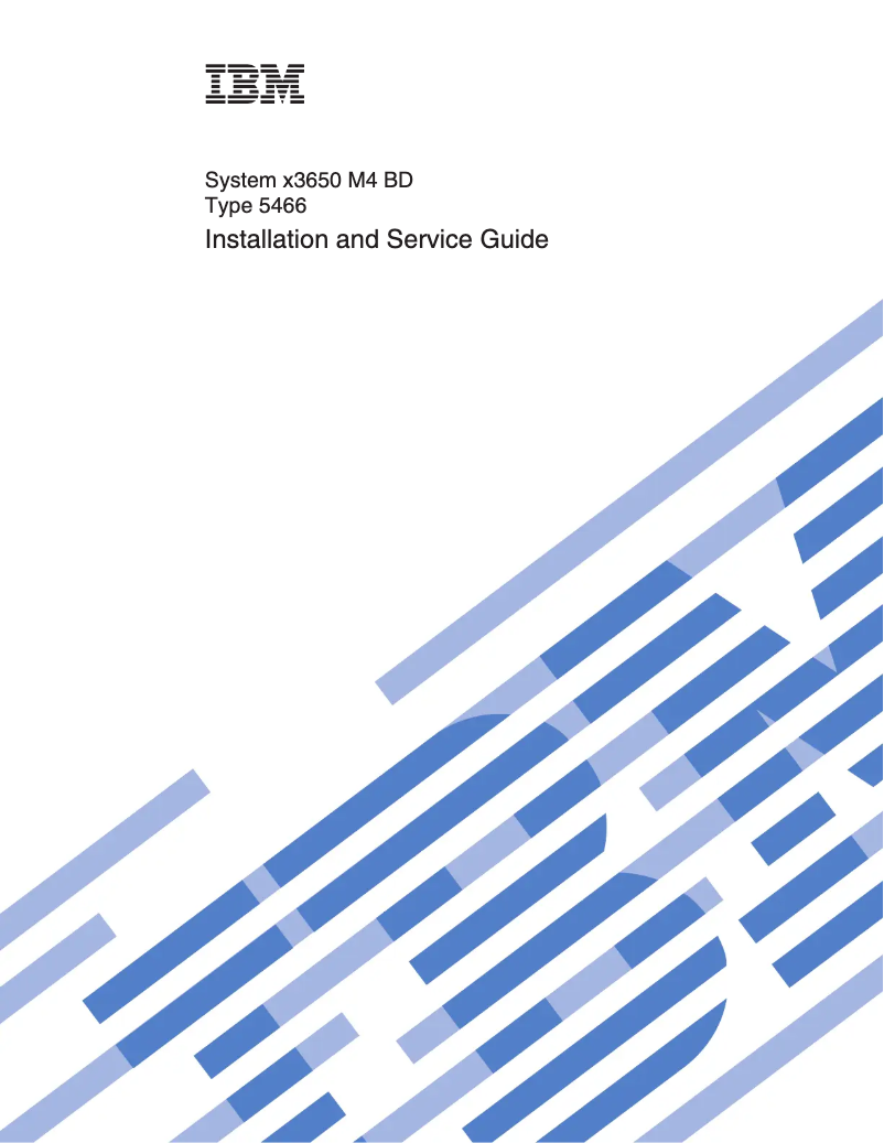 Image de la première page du manuel de l'appareil System x3650 M4