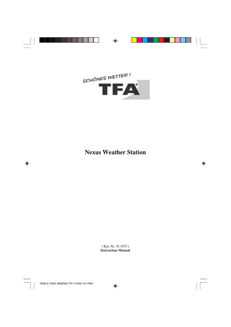 Image de la première page du manuel de l'appareil 35.1075