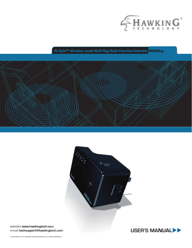 Image de la première page du manuel de l'appareil Hi-Gain HWREN25
