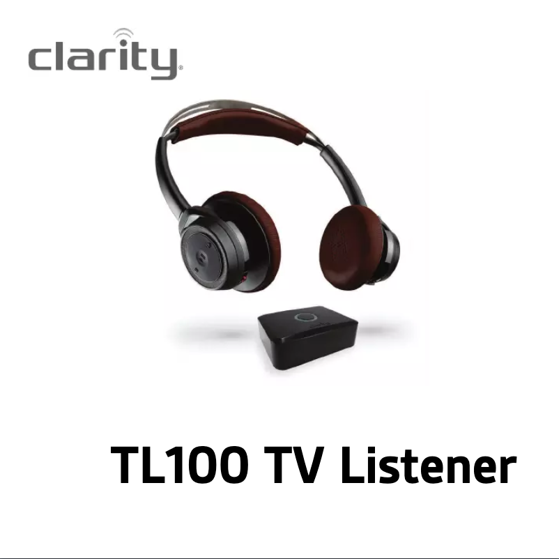 Page n°1 - Manuel utilisateur Clarity TL100