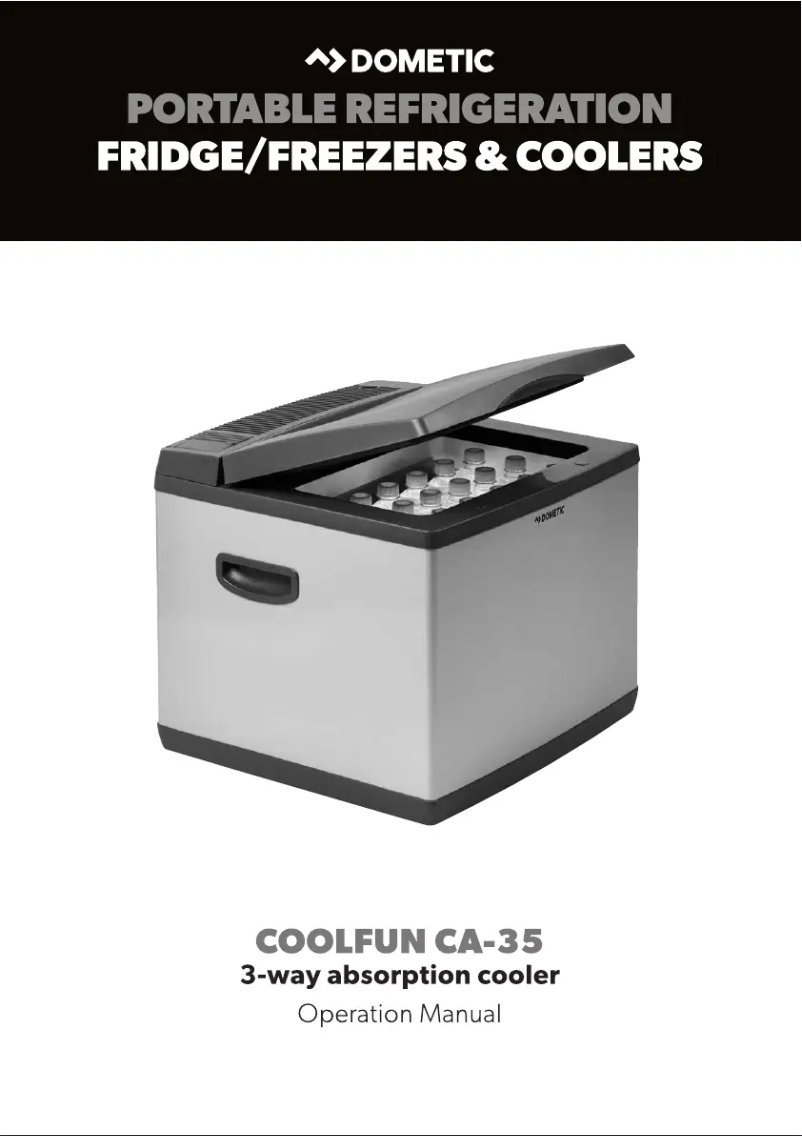 Page 1 de la notice Manuel utilisateur Dometic CoolFun CA-35