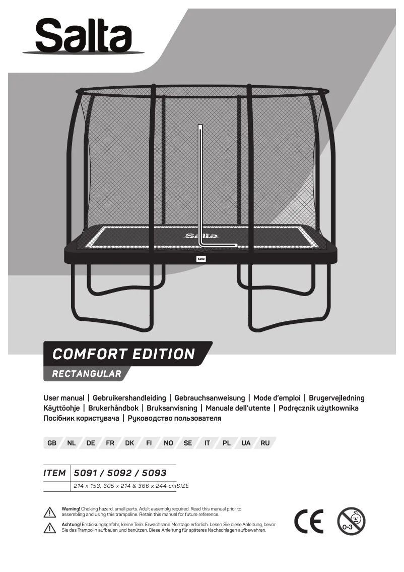 Page n°1 - Manuel utilisateur Salta Comfort Edition 5091