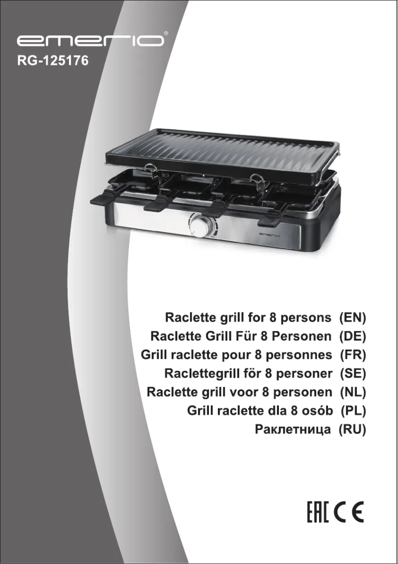 Image de la première page du manuel de l'appareil RG-125176