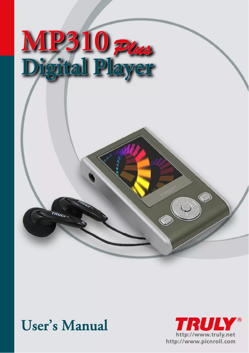 Page 1 de la notice Manuel utilisateur Truly MP310 Plus