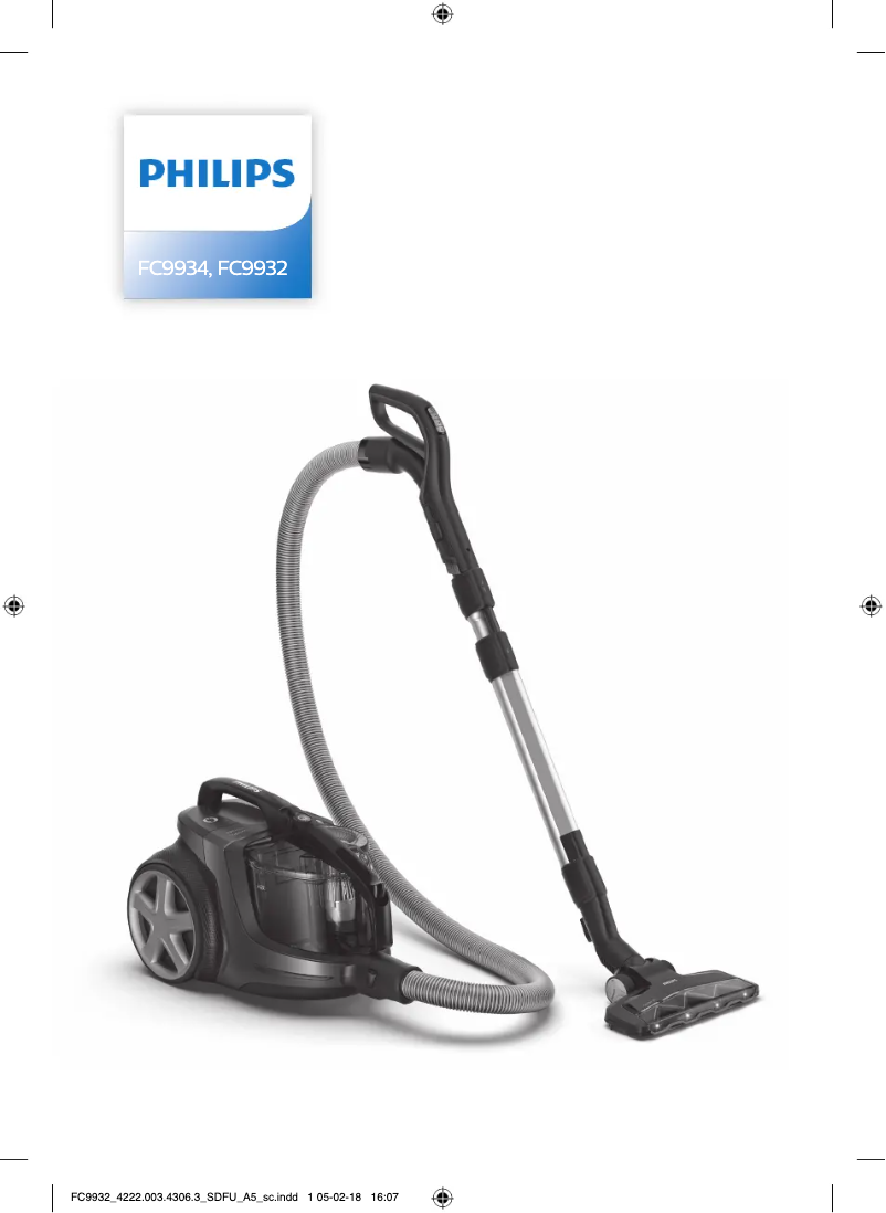 Page 1 de la notice Manuel utilisateur Philips Marathon Ultimate FC9934