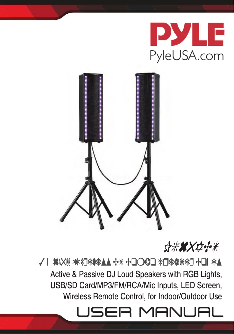 Page 1 de la notice Manuel utilisateur Pyle PS65ACT