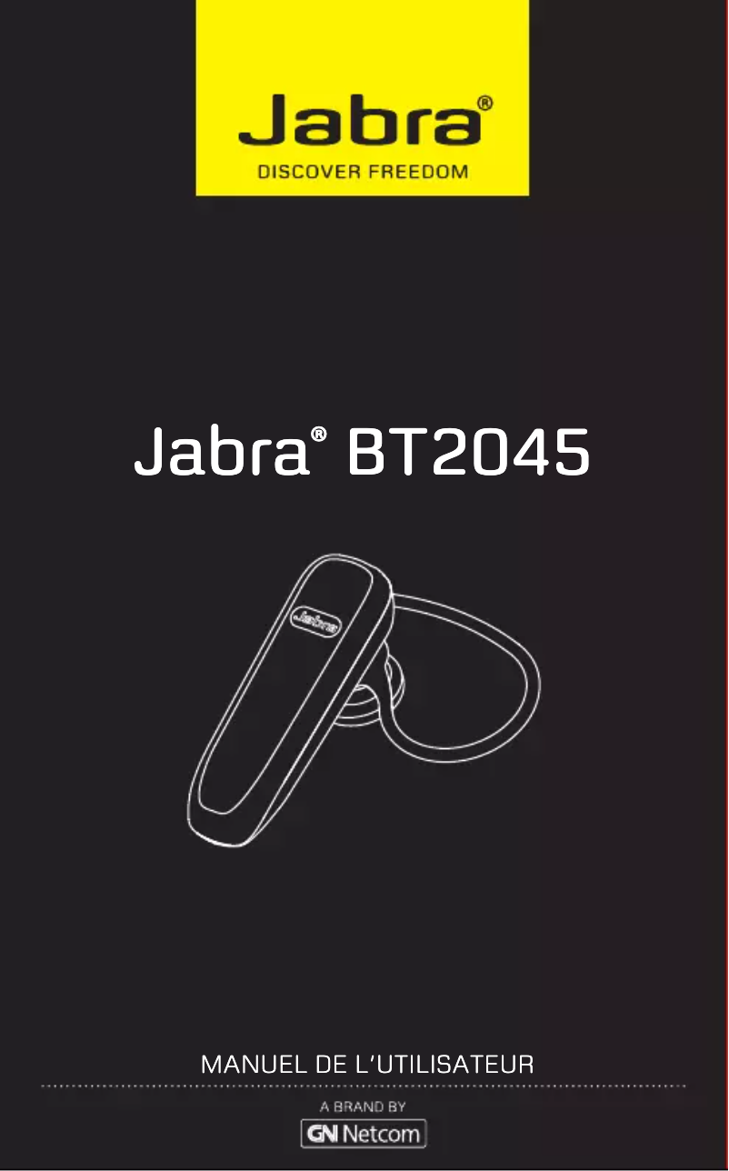 Page n°1 - Manuel utilisateur Jabra BT2045