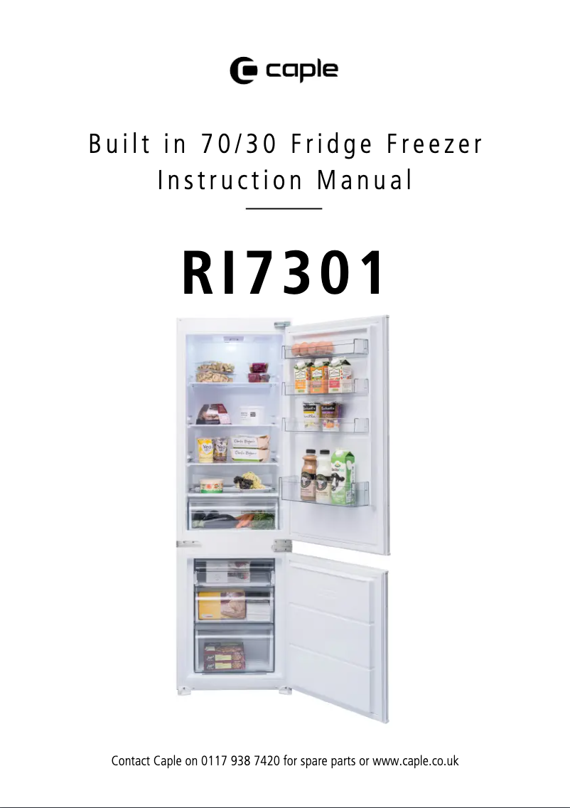 Imagen de la primera página del manual del dispositivo RI7301