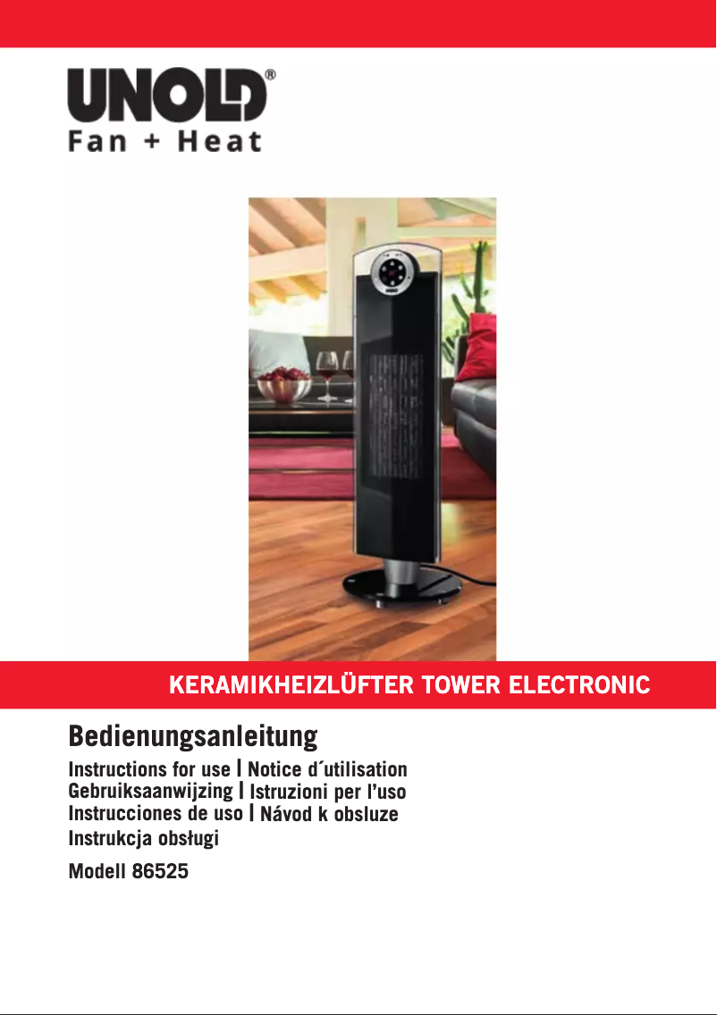 Page n°1 - Manuel utilisateur Unold 86525