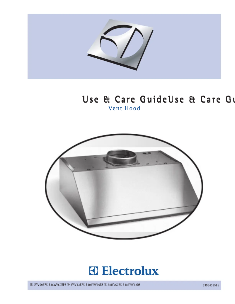 Page 1 de la notice Manuel utilisateur Electrolux E368WV60ES