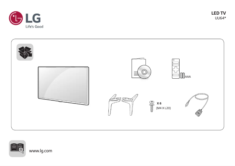 Página 1 del manual Manual de usuario LG 70UU640C