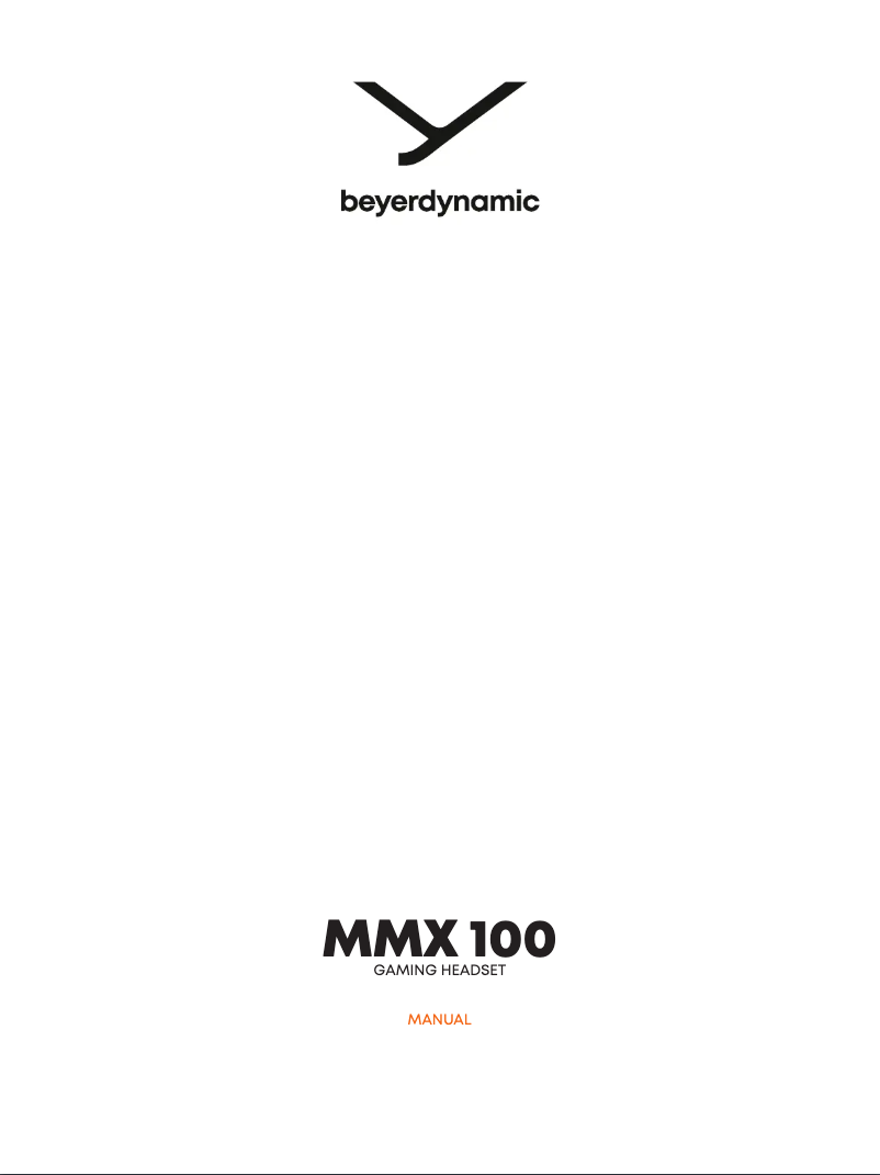 Image de la première page du manuel de l'appareil MMX 100
